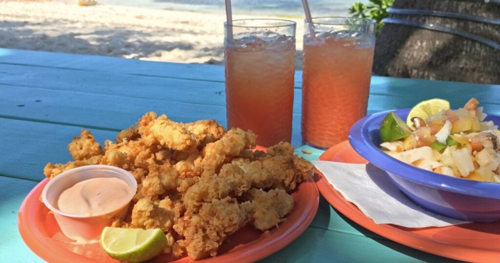 10 restaurantes em Turks e Caicos para quem gosta de gastronomia 15 Cracked conch and conch salad