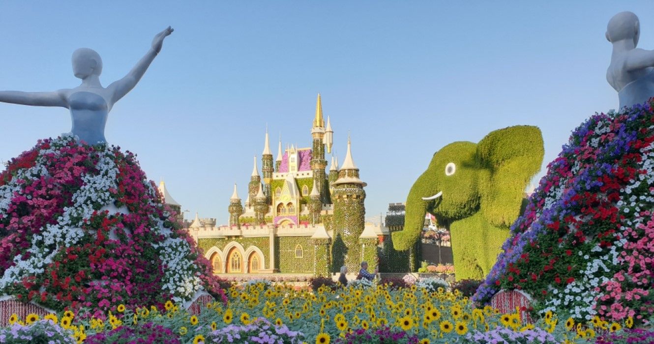 Estes são os melhores lugares para visitar com crianças em Dubai 1 jardim milagroso de dubai