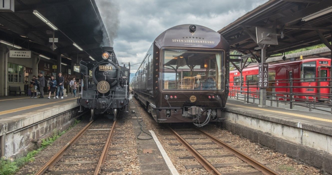 Pegue este trem panorâmico pela ilha mais bonita do Japão 1 Trem Sete Estrelas em Kyushu, Japão