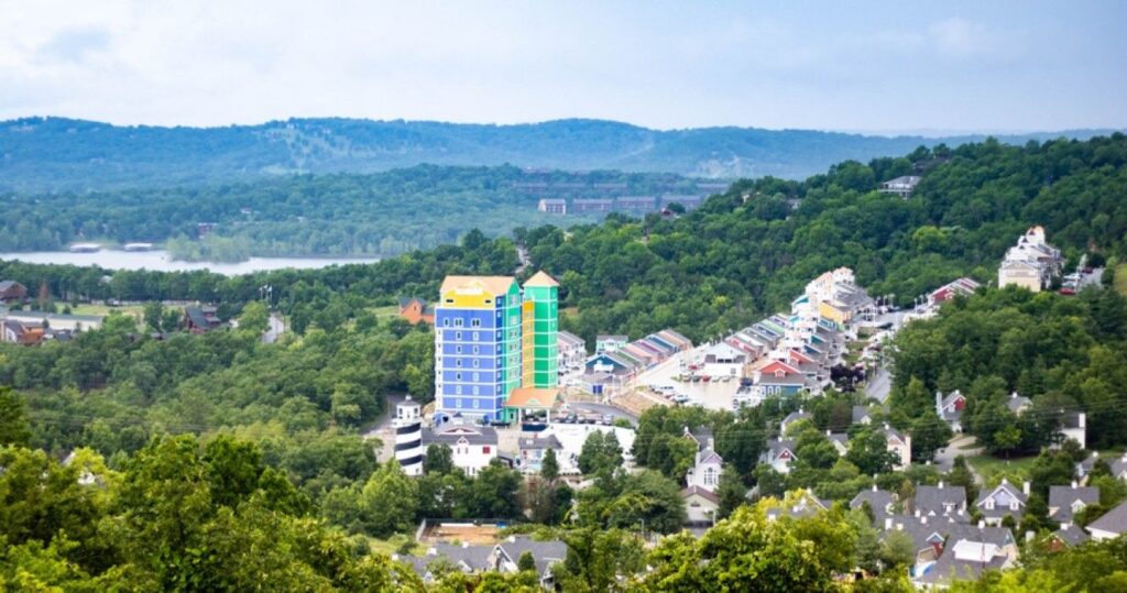 Landscape overlook in Branson, Missouri