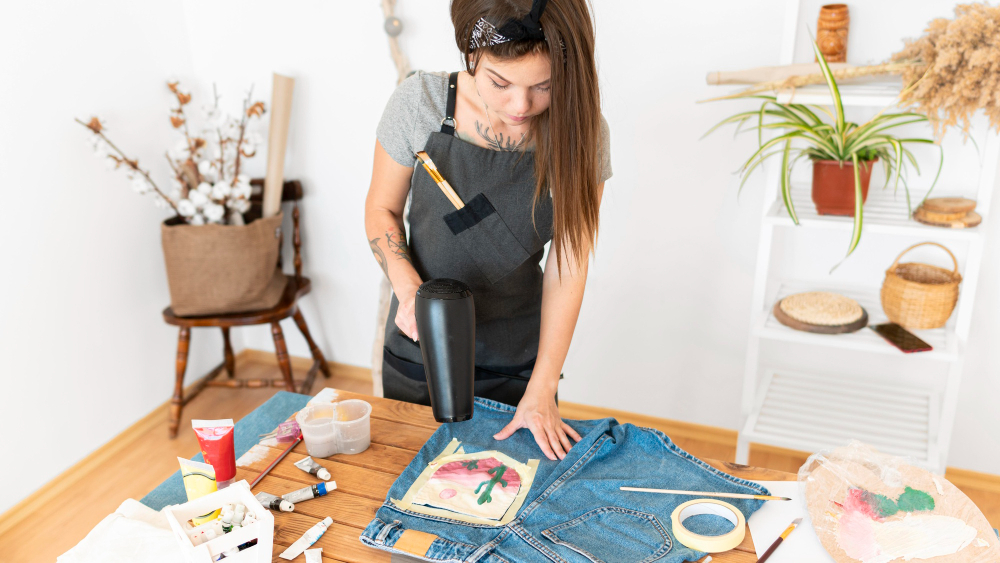 Como reformar roupas desbotadas? 4 pintar a roupa com tinta