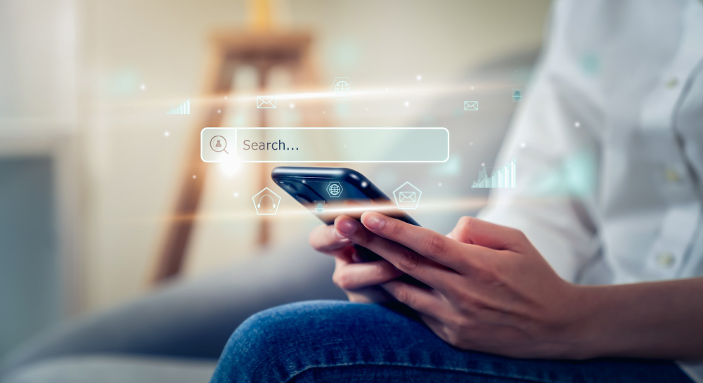 Quanto Custa a Internet da Starlink no Brasil em 2025? Veja Planos e Taxas 3 woman hand using smartphone press screen search browsing internet online