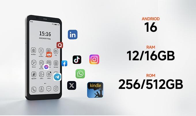 Primeiro smartphone E Ink de tela dupla grande do mundo com 80 FPS chegou ao Kickstarter em 10 de julho: Bigme HiBreak Dual 2 a partir de apenas US$ 544,50 5 image